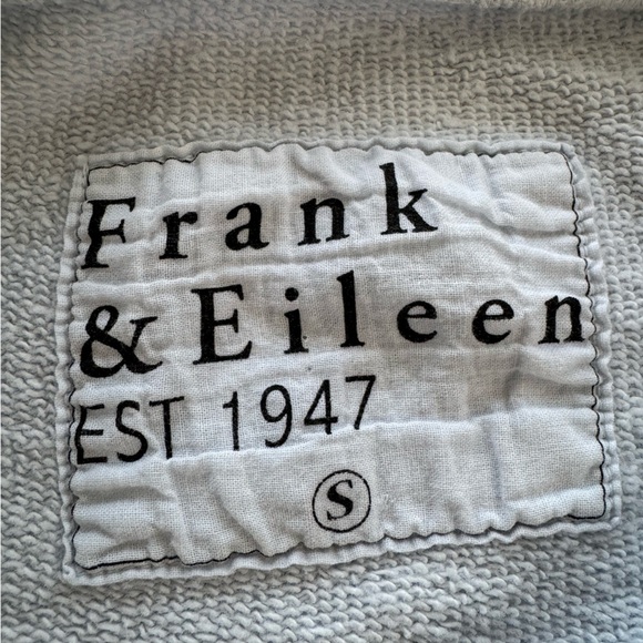 Frank & Eileen Anna Long Sleeve Capelet Triple Fleece Saltwater Blue Size Small - Picture 5 of 8